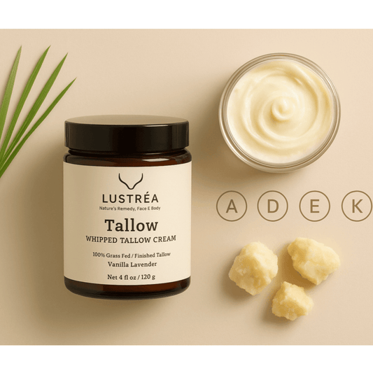 🌿 Why Grass-Fed Tallow Balm Is the Best Natural Moisturizer for Dry & Sensitive Skin - LUSTRÉA Store