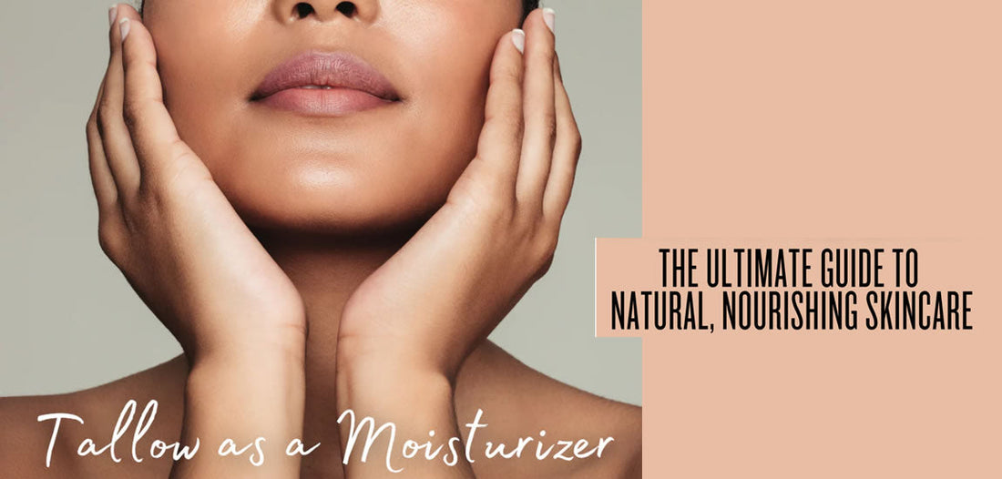 Lustrea Skincare whipped tallow cream – natural grass-fed moisturizer repairing winter-damaged skin and supporting skin barrier health